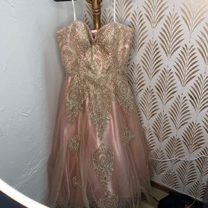 Rose gold dress